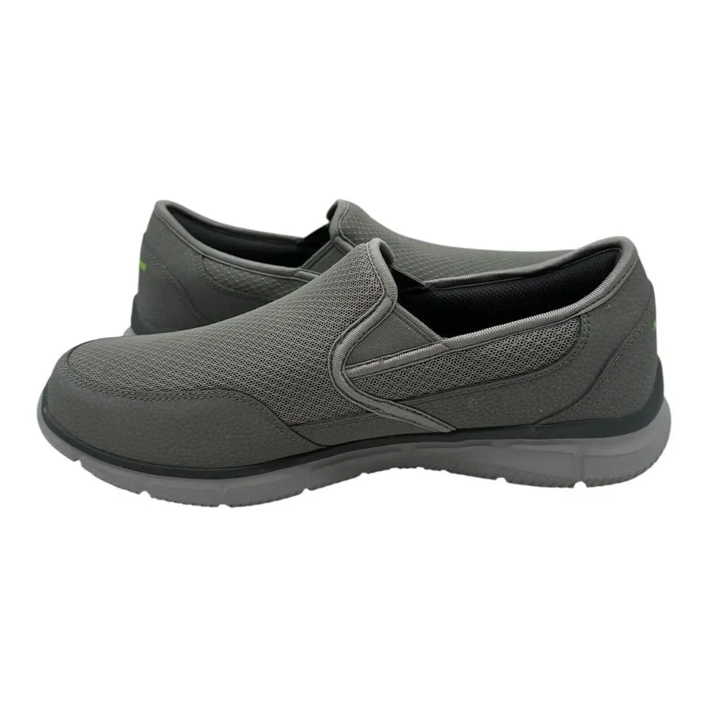 Skechers Equalizer Persistent Shoes‎ Mens 11 Grey Slip On Sneakers 59997S